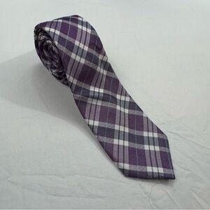 301.‎ Original Penguin Purple and White Plaid Tie
